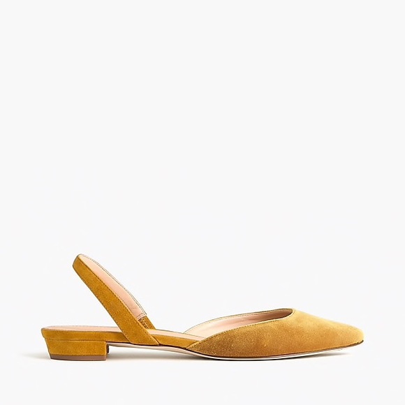 mustard slingback shoes
